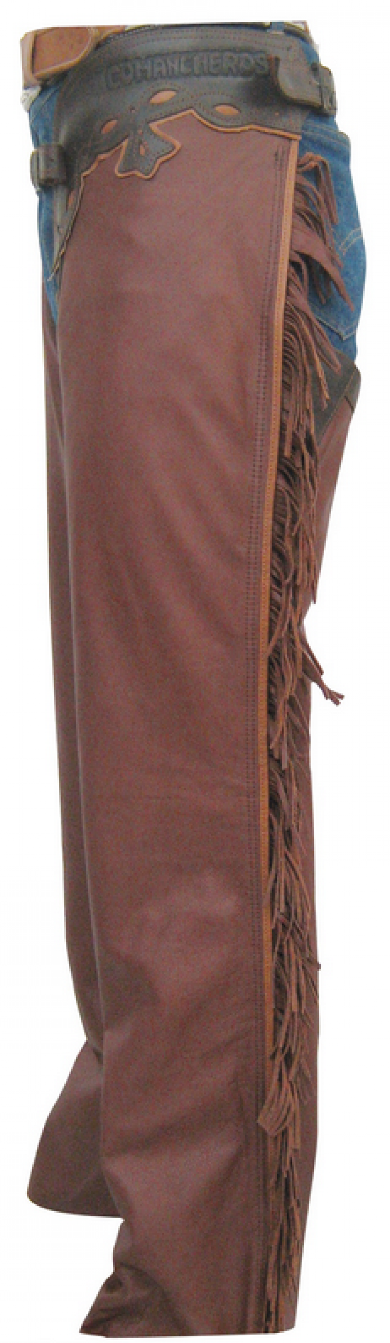 Smooth Leather Chaps Brown 